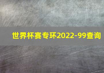 世界杯赛专环2022-99查询