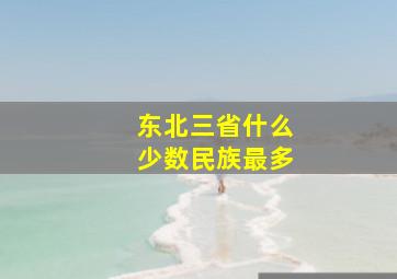 东北三省什么少数民族最多