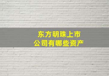 东方明珠上市公司有哪些资产