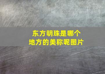 东方明珠是哪个地方的美称呢图片