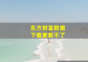 东方财富数据下载更新不了