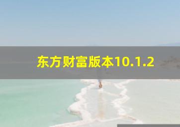 东方财富版本10.1.2