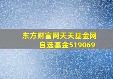 东方财富网天天基金网自选基金519069