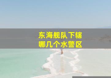 东海舰队下辖哪几个水警区