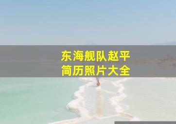 东海舰队赵平简历照片大全