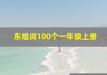 东组词100个一年级上册