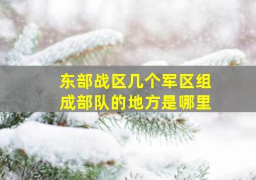 东部战区几个军区组成部队的地方是哪里