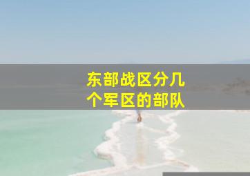 东部战区分几个军区的部队