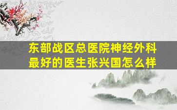 东部战区总医院神经外科最好的医生张兴国怎么样