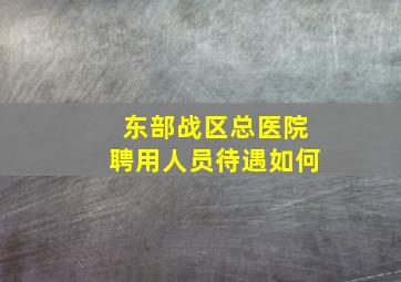 东部战区总医院聘用人员待遇如何