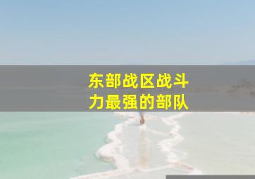 东部战区战斗力最强的部队