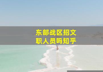 东部战区招文职人员吗知乎