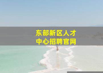 东部新区人才中心招聘官网