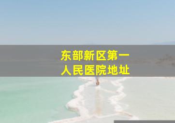 东部新区第一人民医院地址