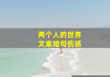 两个人的世界文案短句伤感