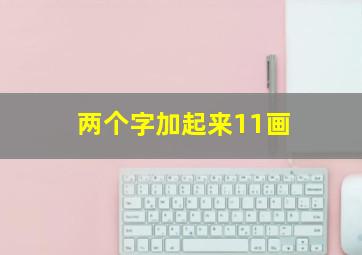 两个字加起来11画