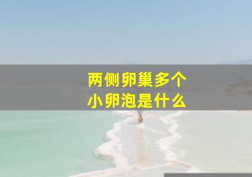 两侧卵巢多个小卵泡是什么