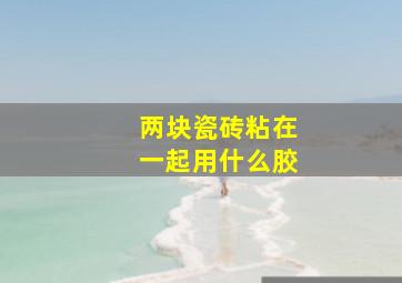 两块瓷砖粘在一起用什么胶