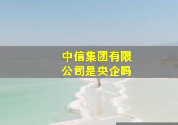 中信集团有限公司是央企吗