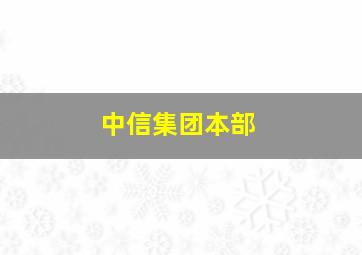 中信集团本部