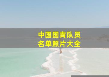 中国国青队员名单照片大全