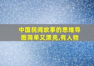 中国民间故事的思维导图简单又漂亮,有人物