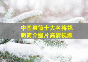 中国男篮十大名将姚明简介图片高清视频