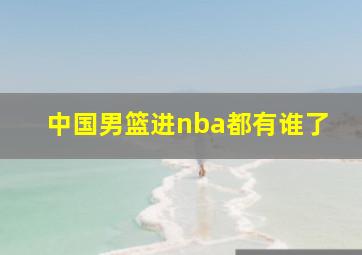 中国男篮进nba都有谁了