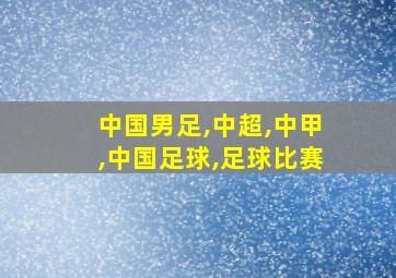 中国男足,中超,中甲,中国足球,足球比赛