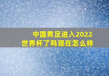 中国男足进入2022世界杯了吗现在怎么样