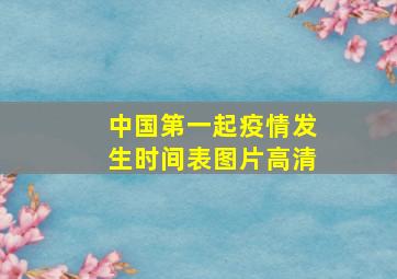 中国第一起疫情发生时间表图片高清