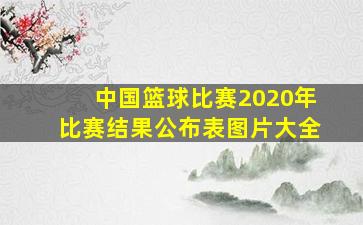 中国篮球比赛2020年比赛结果公布表图片大全