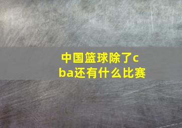 中国篮球除了cba还有什么比赛