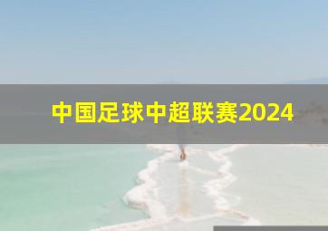 中国足球中超联赛2024