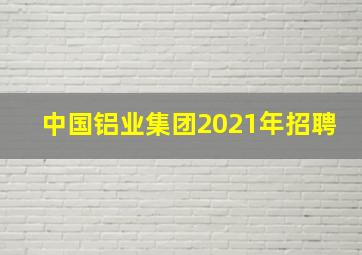 中国铝业集团2021年招聘