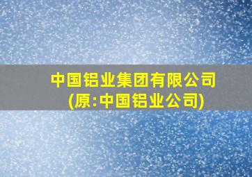 中国铝业集团有限公司(原:中国铝业公司)