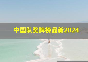 中国队奖牌榜最新2024