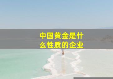 中国黄金是什么性质的企业