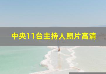 中央11台主持人照片高清