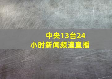 中央13台24小时新闻频道直播