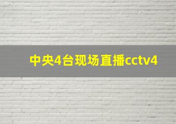 中央4台现场直播cctv4