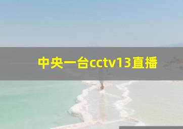 中央一台cctv13直播