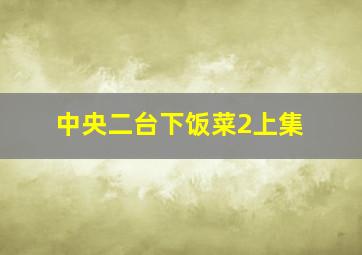 中央二台下饭菜2上集