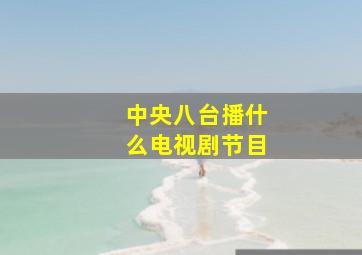 中央八台播什么电视剧节目