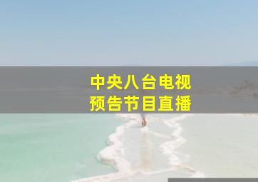 中央八台电视预告节目直播