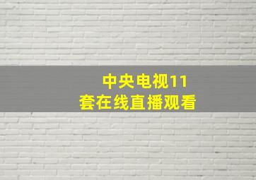 中央电视11套在线直播观看