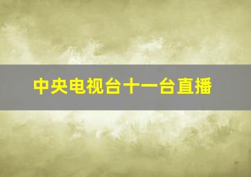 中央电视台十一台直播