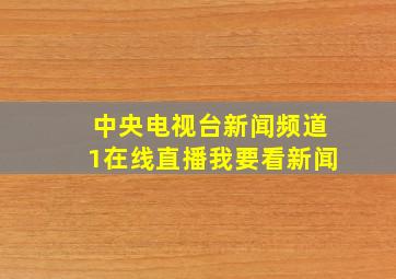 中央电视台新闻频道1在线直播我要看新闻