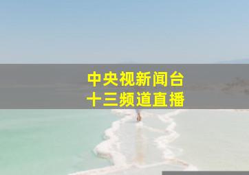 中央视新闻台十三频道直播