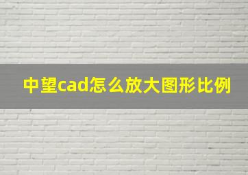 中望cad怎么放大图形比例